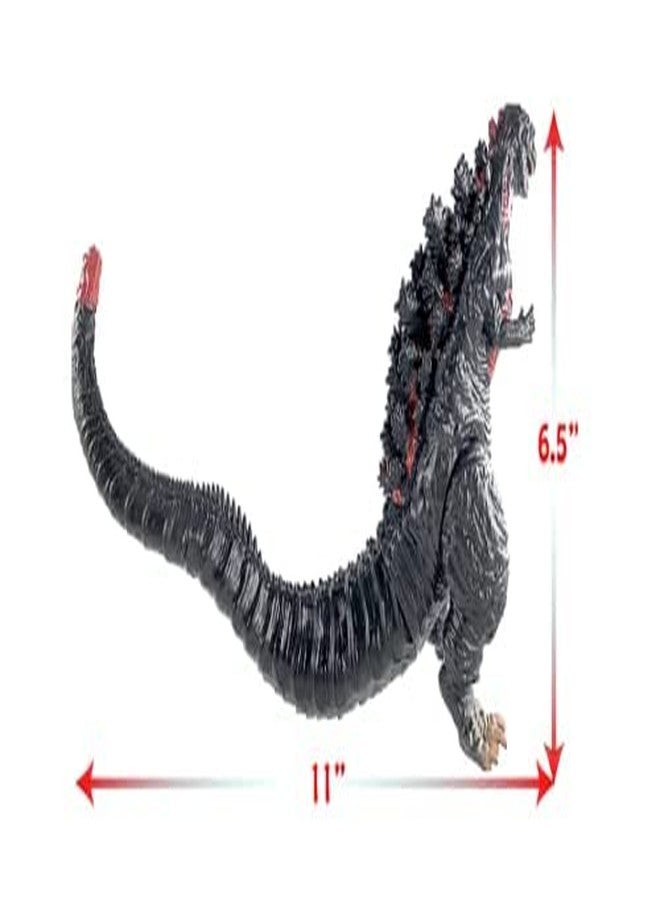 De-Lite™ Action Figures Soft Touch Vinyl Plastic Collectible Model Toys… (Shin MonsterGodzilla - Black (Red Spine), 17cm) - Image 2